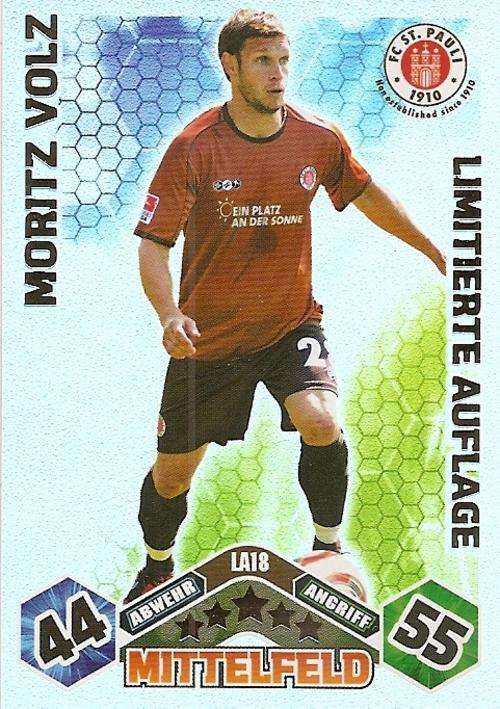 MATCH ATTAX 2010/11 BUNDESLIGA - MORITZ VOLZ LIMITED EDITION CARD