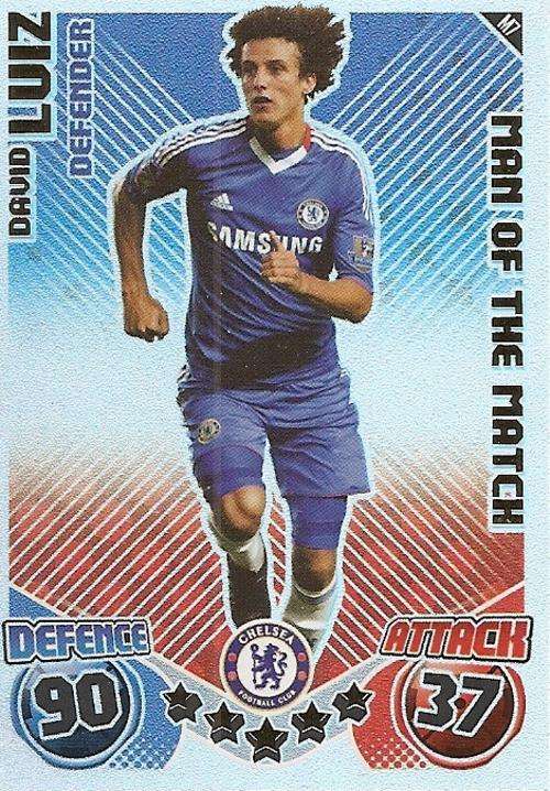MATCH ATTAX EXTRA 2010/11 - DAVID LUIZ M/MATCH CARD