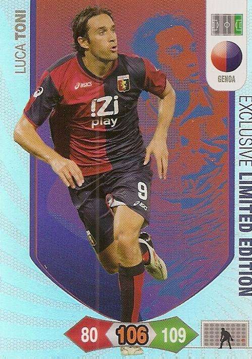 CALCIATORI "SERIE A" ADRENALYN XL 2010/11  - LUCA TONI LIMITED EDITION CARD