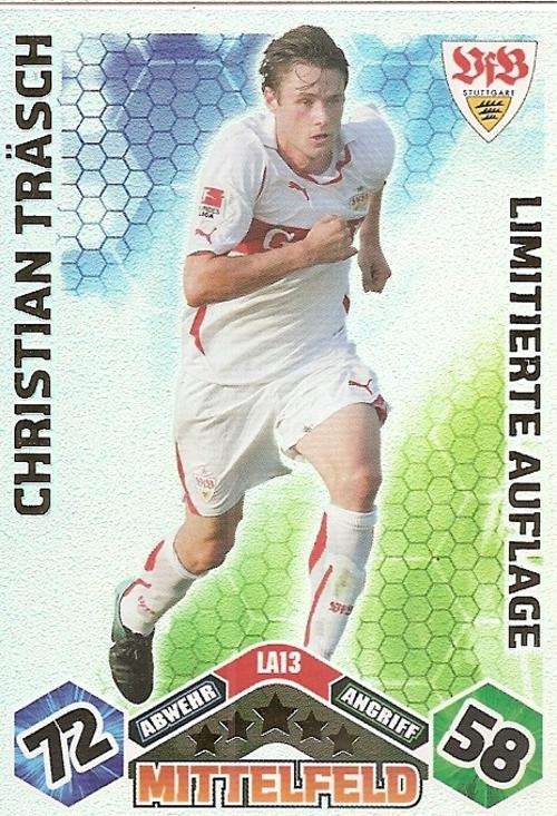 MATCH ATTAX 2010/11 BUNDESLIGA - CHRISTIAN TRASCH LIMITED EDITION CARD