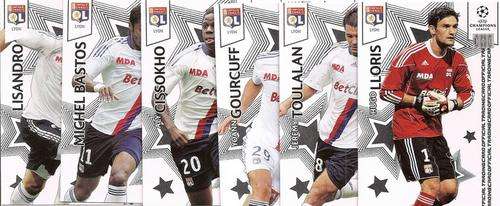 CHAMPIONS LEAGUE "PREMIUM" 2010/11 - OLYMPIQUE LYON BASE SET OF 6 CARDS