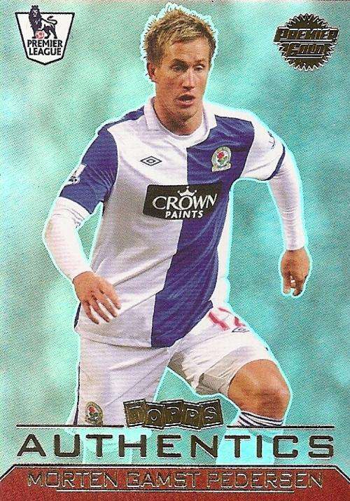 MORTEN GAMST PEDERSEN - TOPPS `AUTHENTICS 2011 - RARE GOLD CARD (2000)