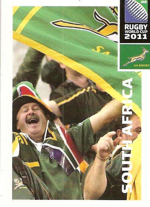 2011 RUGBY WORLD CUP COLLECTION - SOUTH AFRICA FANS CARD 47