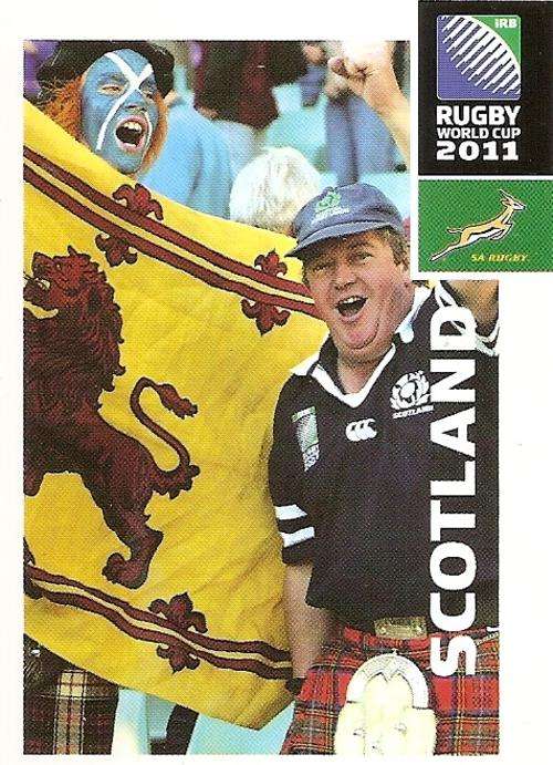 2011 RUGBY WORLD CUP COLLECTION - SCOTLAND FANS CARD 46