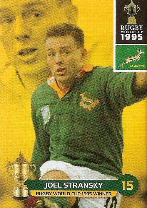 2011 RUGBY WORLD CUP COLLECTION - JOEL STRANSKY 193 BASE CARD