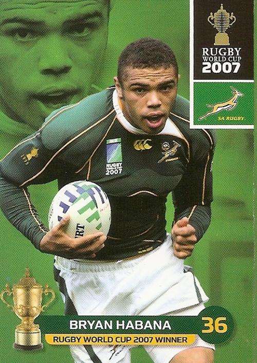 BRYAN HABANNA  - BIG BALL 2011 RUGBY WORLD CUP COLLECTION - BASE TRADING CARD 135