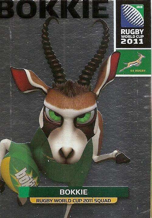 2011 RUGBY WORLD CUP COLLECTION - BOKKIE "LOGO" FOIL CARD 55