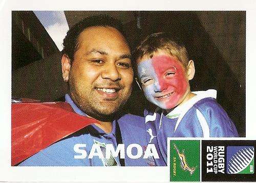 2011 RUGBY WORLD CUP COLLECTION - SAMOA FANS CARD 45
