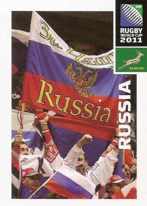 2011 RUGBY WORLD CUP COLLECTION - RUSSIA FANS CARD 44