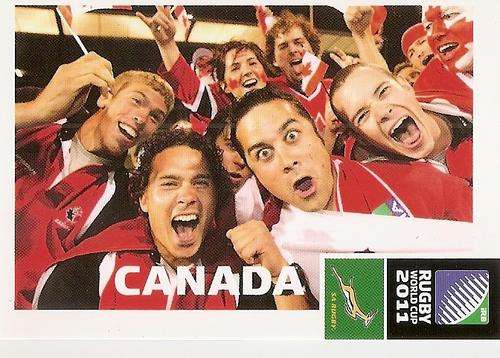 2011 RUGBY WORLD CUP COLLECTION - CANADA FANS CARD 33