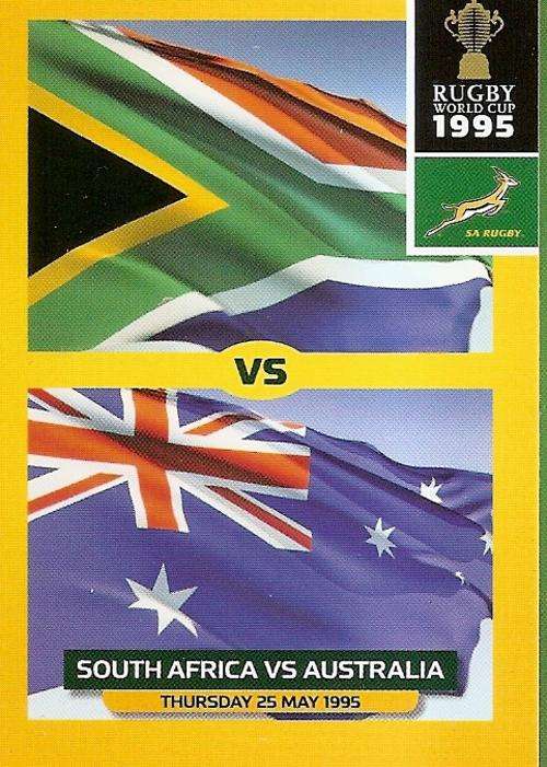 2011 RUGBY WORLD CUP COLLECTION - 1995 WC GAME SCORE BASE CARD 159