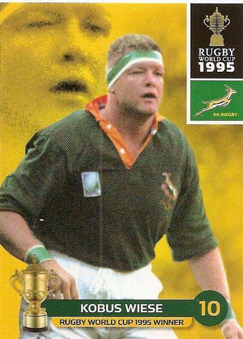 KOBUS WIESE - BIG BALL 2011 RUGBY WORLD CUP COLLECTION - BASE TRADING CARD 196