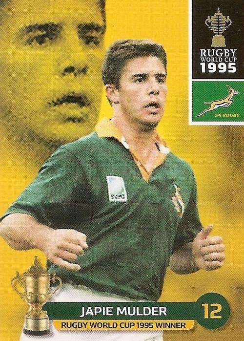 JAPIE MULDER - BIG BALL 2011 RUGBY WORLD CUP COLLECTION - BASE TRADING CARD 192