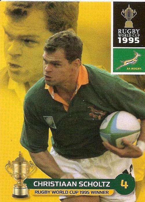 CHRISTIAAN SCHOLTZ - BIG BALL 2011 RUGBY WORLD CUP COLLECTION - BASE TRADING CARD 184