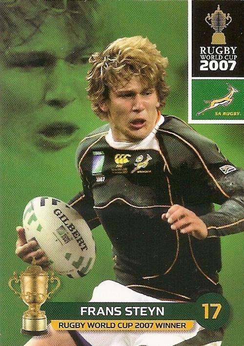 2011 RUGBY WORLD CUP COLLECTION -  FRANS STEYN BASE CARD 140