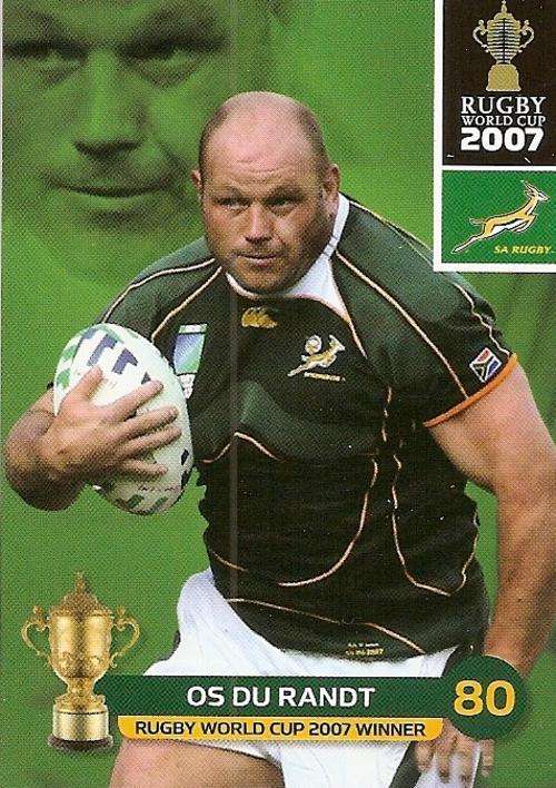 2011 RUGBY WORLD CUP COLLECTION - OS DU RANDT BASE CARD 150