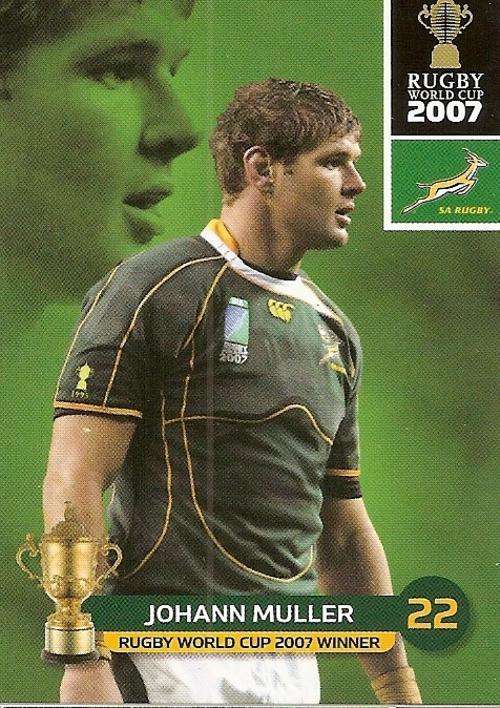 2011 RUGBY WORLD CUP COLLECTION - JOHANN MULLER BASE CARD 146