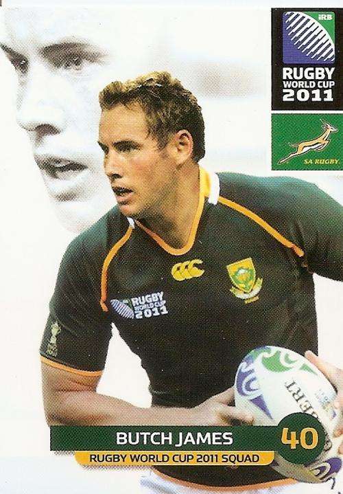 2011 RUGBY WORLD CUP COLLECTION - BUTCH JAMES BASE CARD 67