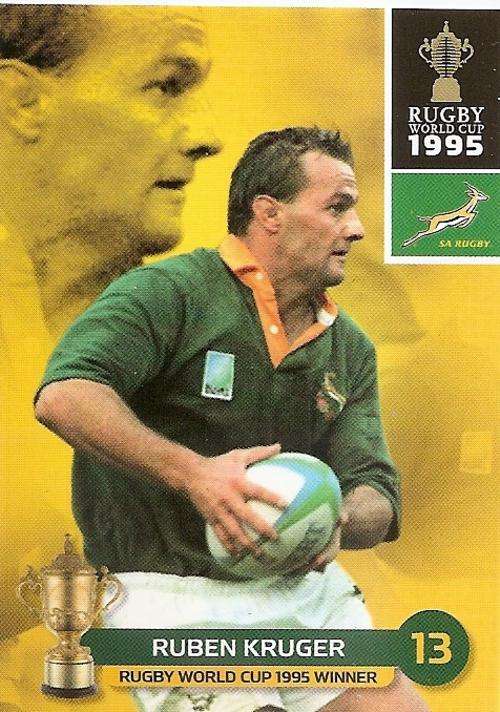 2011 RUGBY WORLD CUP COLLECTION - RUBEN KRUGER BASE CARD 204