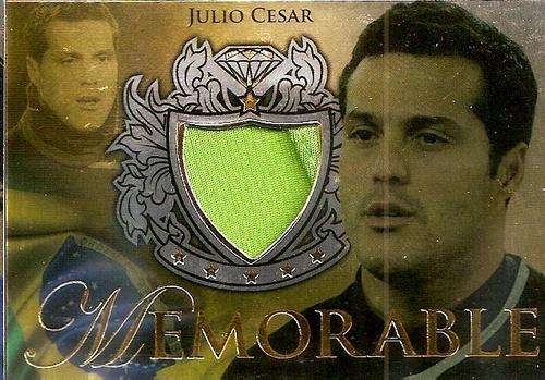 JULIO CESAR - INTER MILAN - FUTERA 2011 UNIQUE "JERSEY" RARE CARD