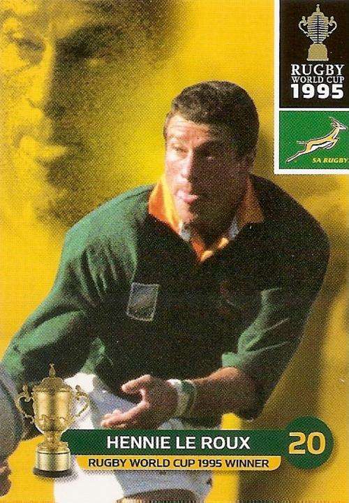 HENNIE LE ROUX - BIG BALL 2011 RUGBY WORLD CUP COLLECTION - BASE TRADING CARD 189