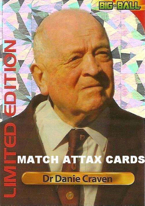 2010 BIG BALL RUGBY COLLECTION - DANIE CRAVEN "VERY RARE" LIMITED EDITION CARD