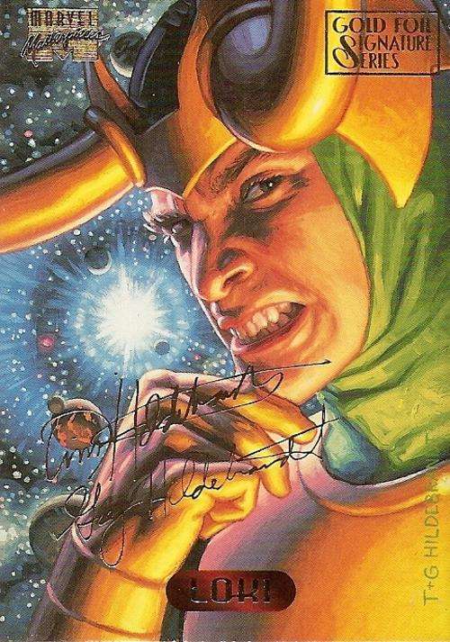 MARVEL MASTERPIECES 94 - LOKI "GOLD SIGNATURE" SERIES CARD 68