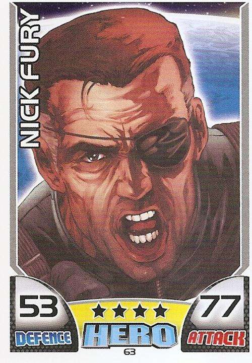 HERO ATTAX 2011 - MARVEL UNIVERSE - BASE CARD 63