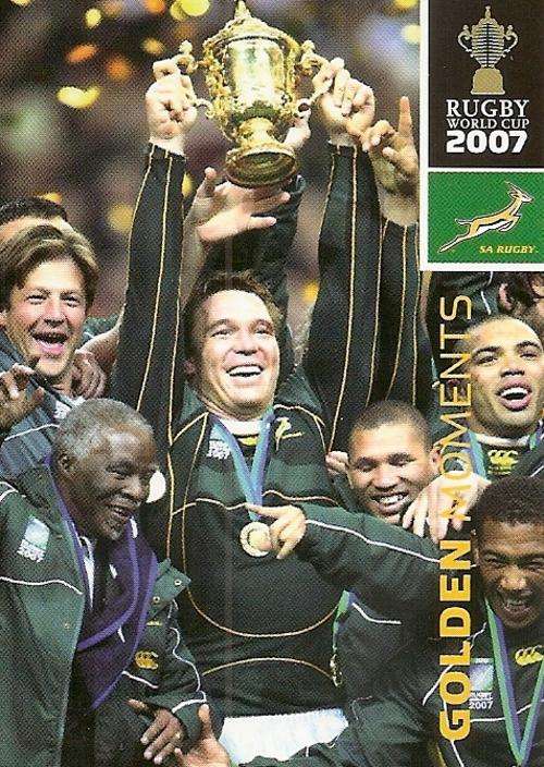 2011 BIG BALL RUGBY WORLD CUP COLLECTION - `GOLDEN MOMENTS`  TRADING CARD 111