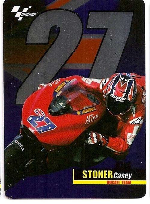 MOTO GP 2007 - CASEY STONNER "RARE" FOIL CARD (67)