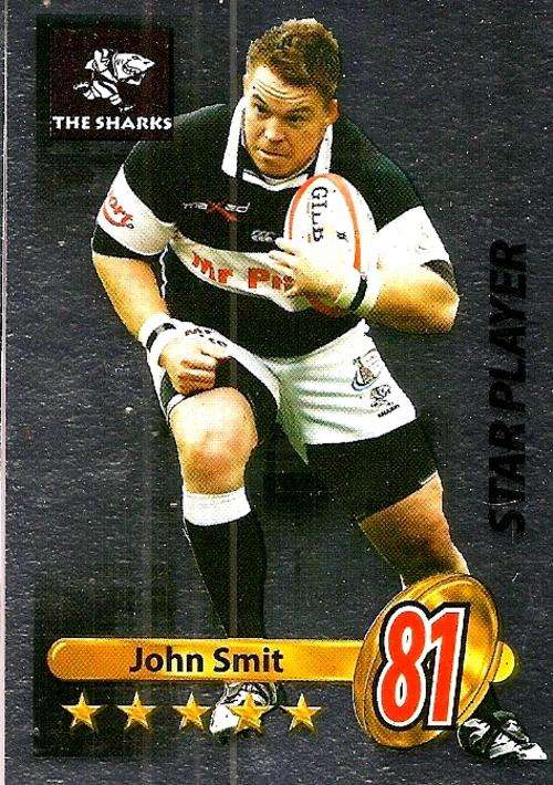 2009 BIG BALL RUGBY COLLECTION - JOHN SMIT "STAR PLAYER" CARD