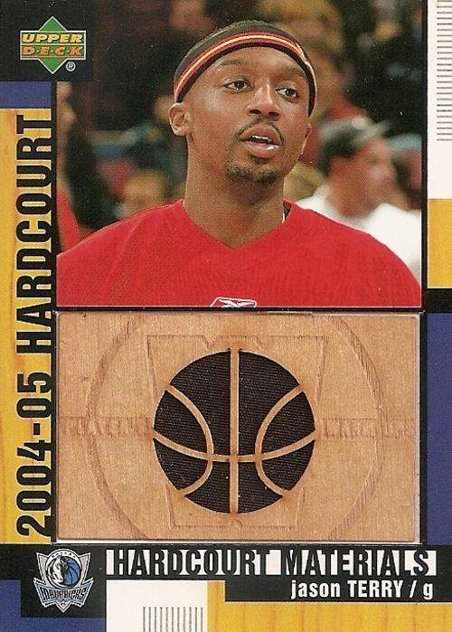 JASON TERRY - HARDCOURT "MATERIALS" CARD - UPPER DECK 2003