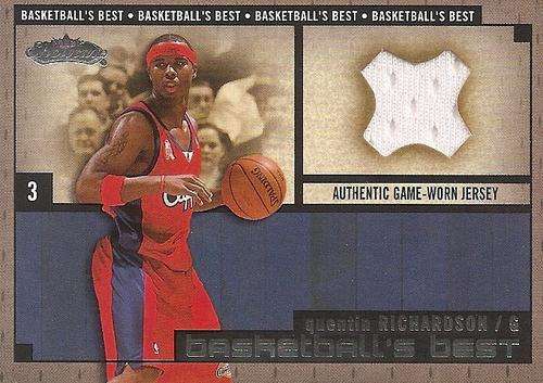 QUENTIN RICHARDSON - GAME WORN AUTHENTIC "JERSEY" CARD - FLEER 03