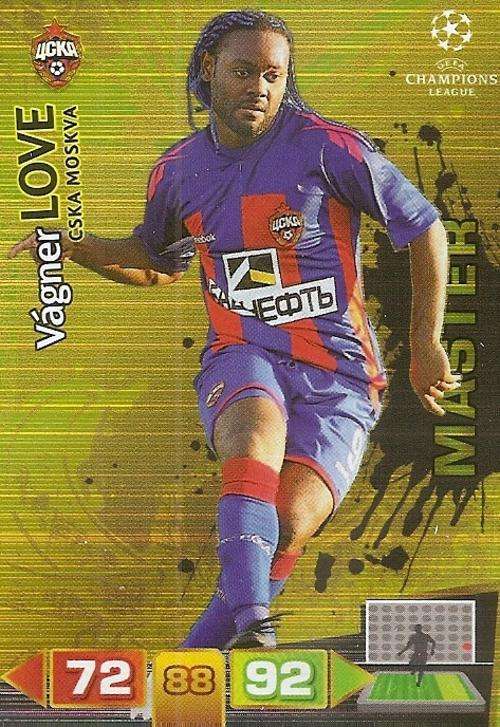 CHAMPIONS LEAGUE  2012 ADRENALYN XL - VAGNER LOVE `MASTER GOLD` CARD