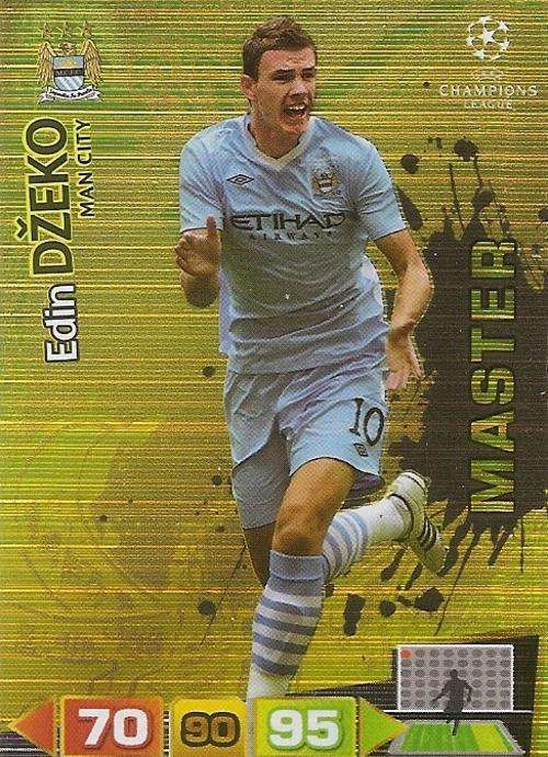 CHAMPIONS LEAGUE  2012 ADRENALYN XL - EDIN DZEKO "MASTER GOLD" CARD