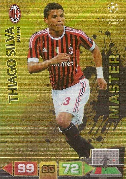 CHAMPIONS LEAGUE  2012 ADRENALYN XL - THIAGO SILVA "MASTER GOLD" CARD