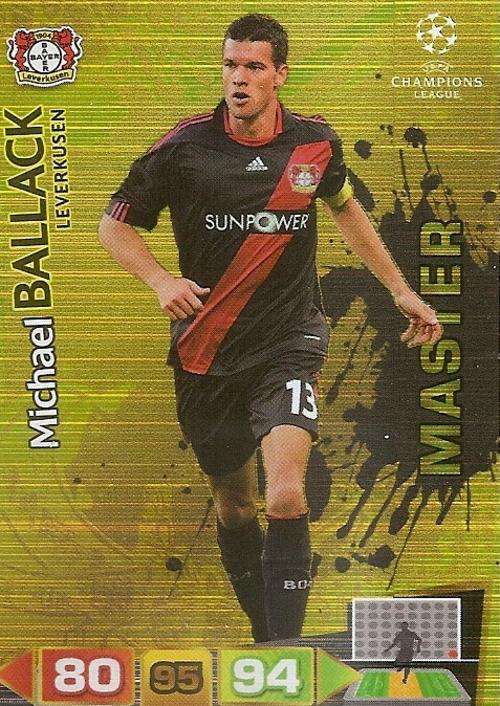 CHAMPIONS LEAGUE  2012 ADRENALYN XL - MICHAEL BALLACK "MASTER GOLD" CARD