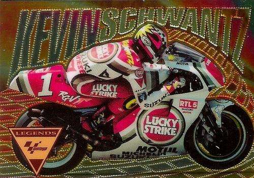 KEVIN SCHWANTZ - MOTO GP CARD COLLECTION by PANINI - `SUPER RARE` GOLD LEGEND CARD (11)