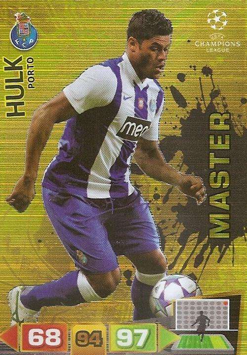 CHAMPIONS LEAGUE  2012 ADRENALYN XL - HULK `MASTER GOLD` CARD