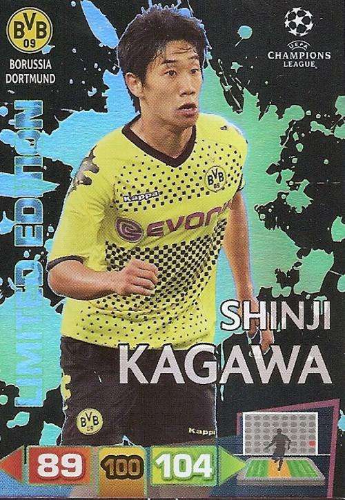 SHINJI KAGAWA - CHAMPIONS LEAGUE  2011/12 ADRENALYN XL -  `RARE` LIMITED EDITION CARD