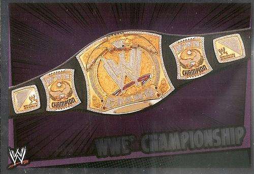 SLAM ATTAX "RUMBLE" 2011/12 - WWE CHAMPIONSHIP "TITLE FOIL" CARD