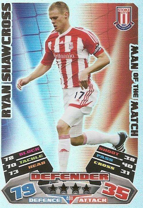 MATCH ATTAX 2012 - RYAN SHAWNCROSS "MAN of the MATCH" CARD
