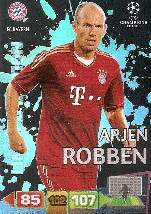 CHAMPIONS LEAGUE  2011/12 ADRENALYN XL - ARJEN ROBBEN "RARE" LIMITED EDITION CARD