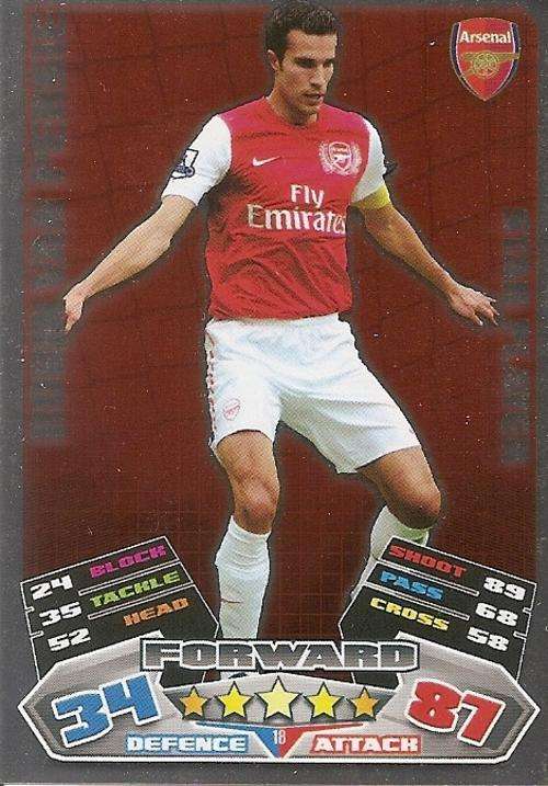 MATCH ATTAX 2012 - ROBIN VAN PERSIE "STAR PLAYER" CARD