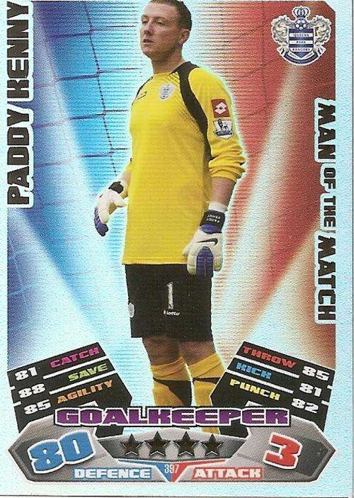 MATCH ATTAX 2012 - PADDY HENRY "MAN of the MATCH" CARD