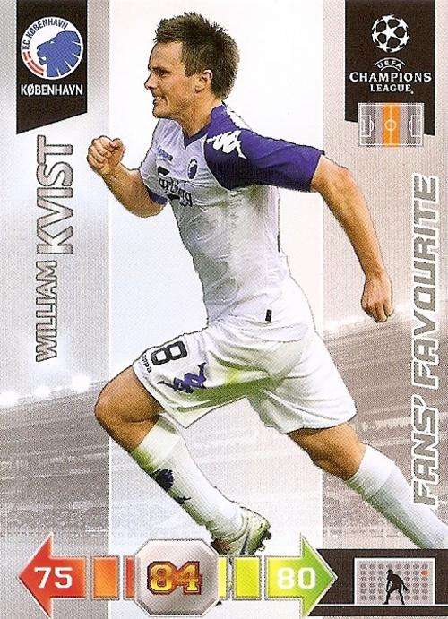 CHAMPIONS LEAGUE 2010/11 UPDATES - WILLIAM KVIST "FANS FAVOURITE" CARD