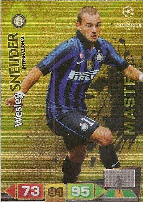 CHAMPIONS LEAGUE  2012 ADRENALYN XL - WESLEY SNEIDJER `MASTER GOLD` CARD