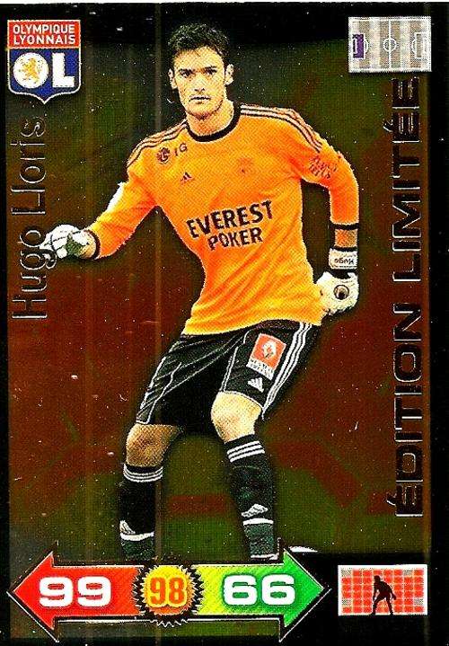 FRENCH LIGUE ADRENALYN 2011/12  - HUGO LLORIS LIMITED EDITION CARD