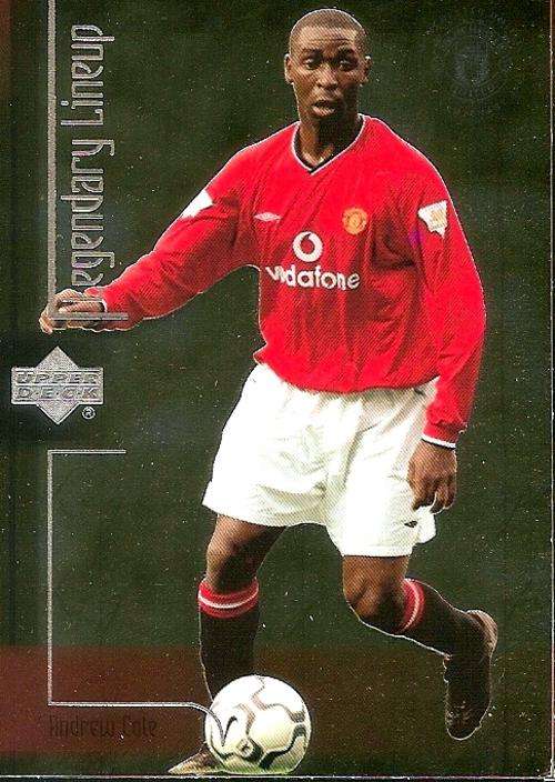 ANDY COLE - RARE `LEGENDARY LINE-UP` GOLD INSERT LL12 - UPPER DECK MANCHESTER UNITED 2002
