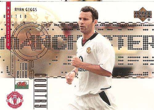 RYAN GIGGS - RARE `CLUB & COUNTRY` INSERT CC8 - UPPER DECK MANCHESTER UNITED 2003